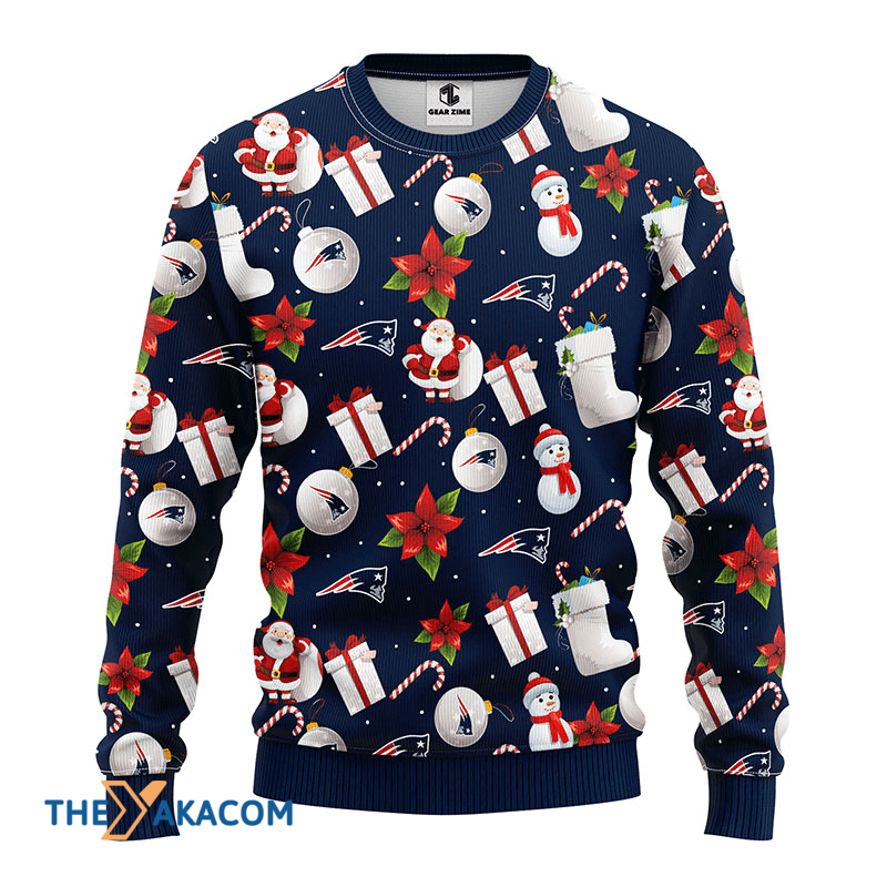 Ugly Christmas Sweater New-England-Patriots, Santa Claus Snowman White/Blue Frab’s Magazines & More Store Ugly Christmas Sweater New-England-Patriots, Santa Claus Snowman White/Blue Frab’s Magazines &Amp; More Store
