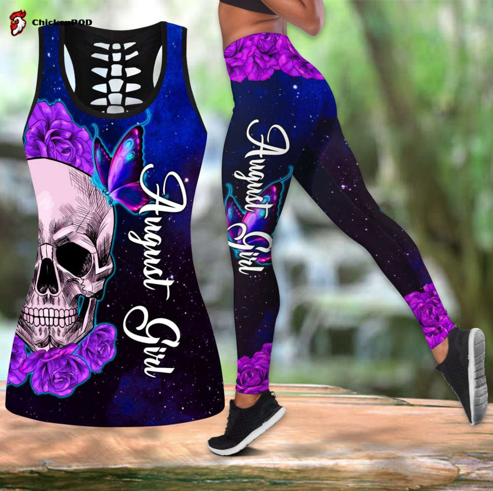 August Girl- Skull And Butterfly Combo Tank Top + Leggingleggings August Girl- Skull And Butterfly Combo Tank Top + Leggingleggings
