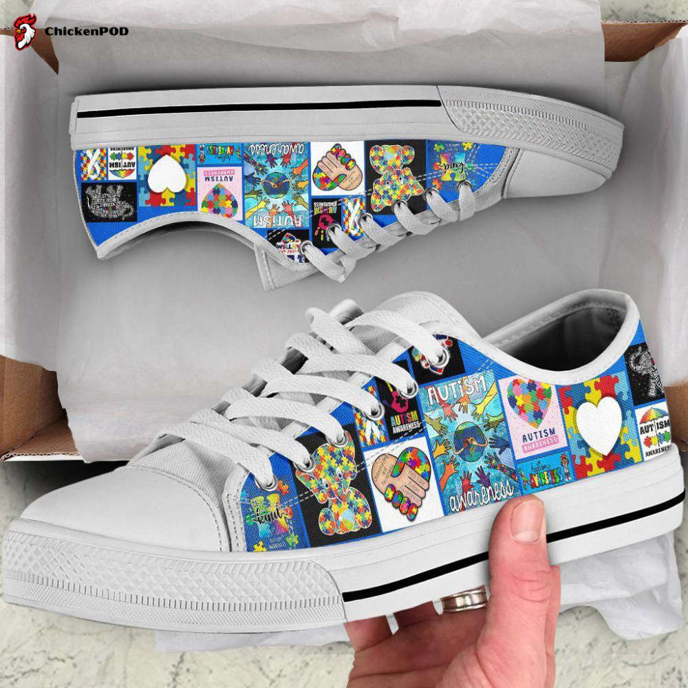 Autism Awareness Low Top Shoes Gift For Men Women Autism Awareness Low Top Shoes Gift For Men Women