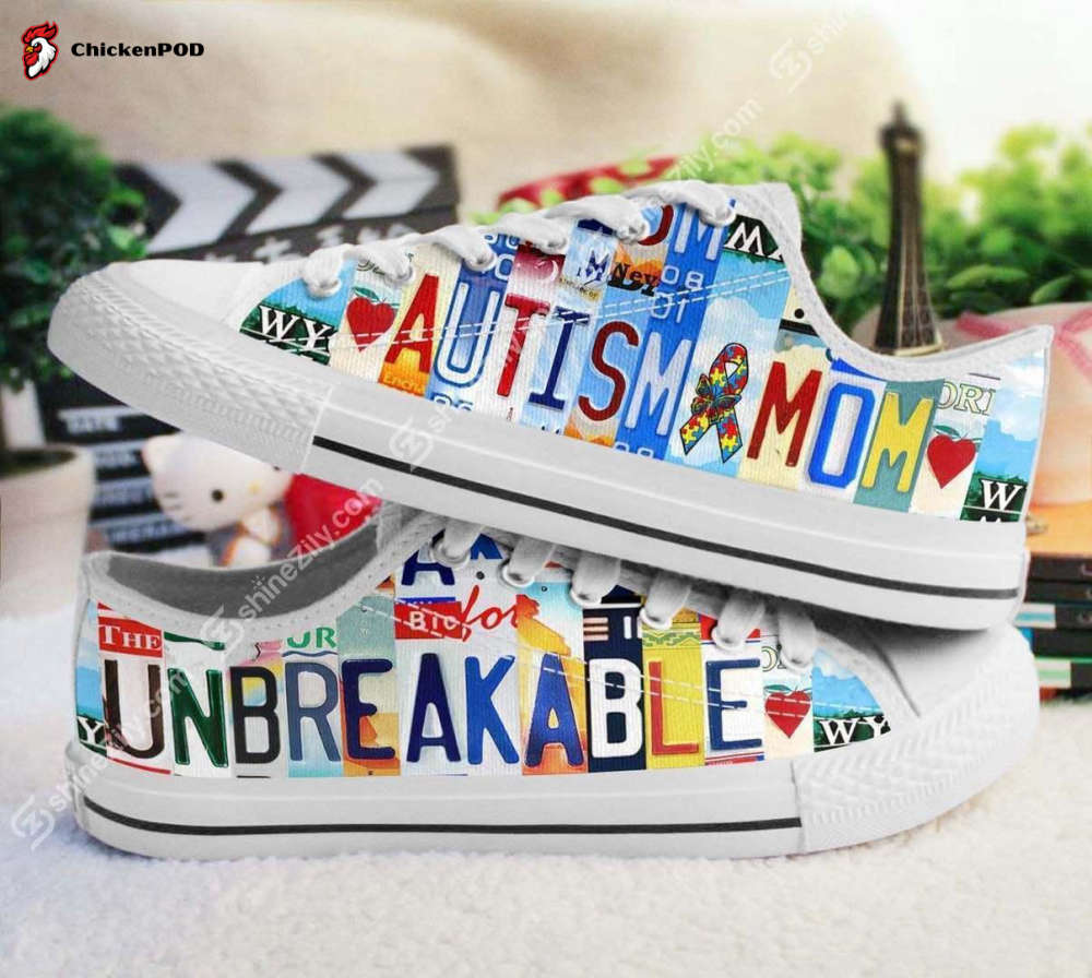 Autism Mom Unbreakable Low Top Shoes Autism Mom Unbreakable Low Top Shoes
