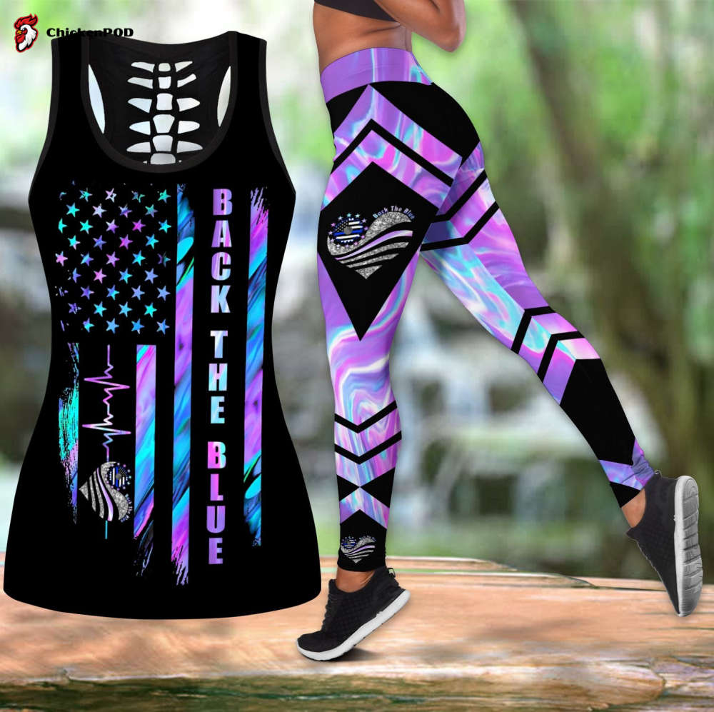 Back The Bue Flag Combo Tank Top + Legging Back The Bue Flag Combo Tank Top + Legging