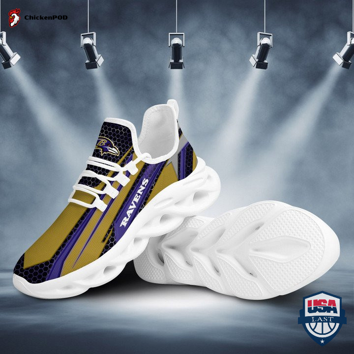 Baltimore Ravens Geometric Hexagon Max Soul Shoes 01 Baltimore Ravens Geometric Hexagon Max Soul Shoes 01