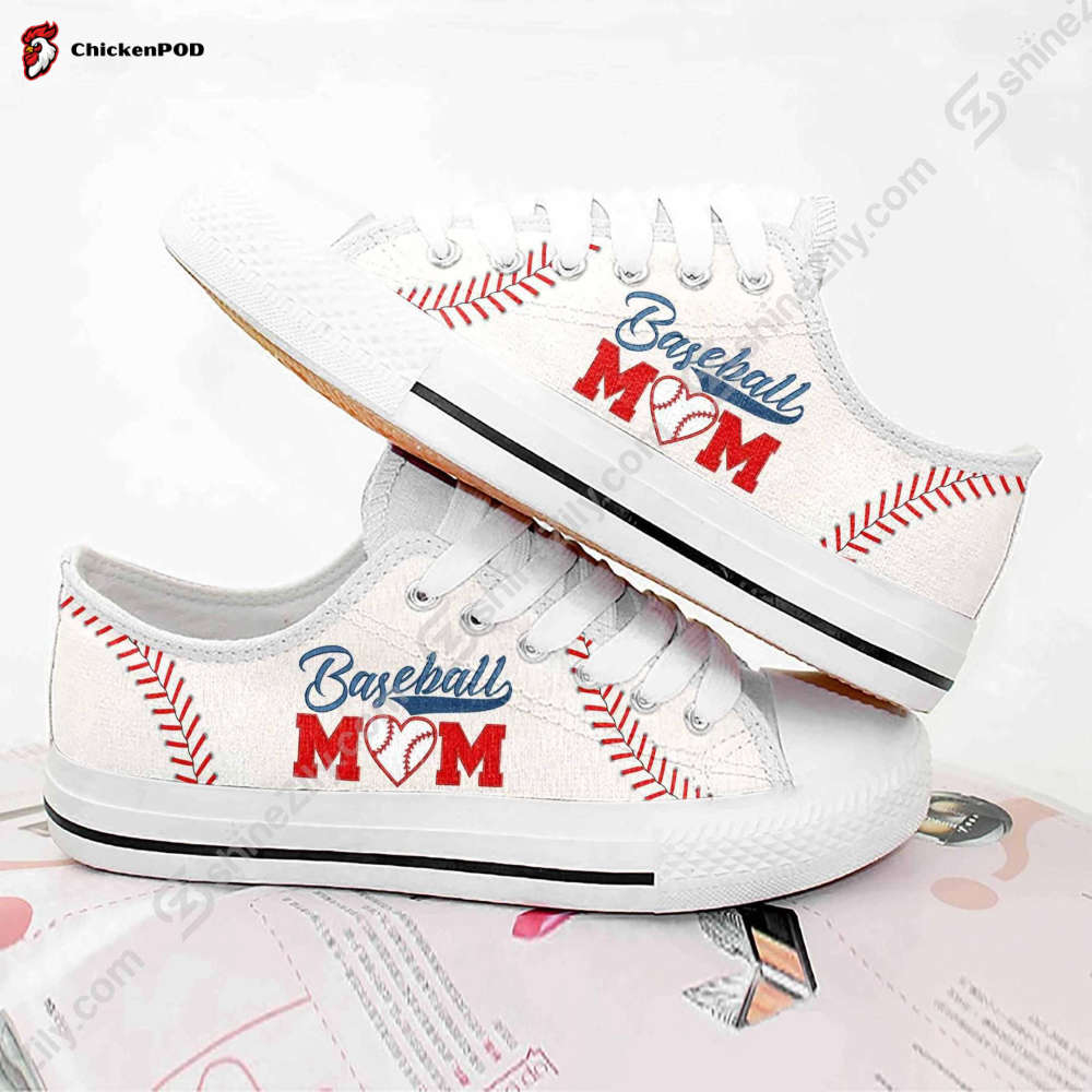 Baseball Mom Low Top Shoes Gift For Men Women Baseball Mom Low Top Shoes Gift For Men Women