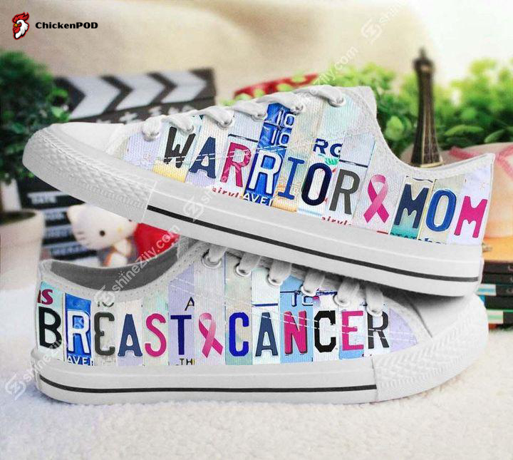 Breast Cancer Warrior Mom Low Top Shoes Breast Cancer Warrior Mom Low Top Shoes