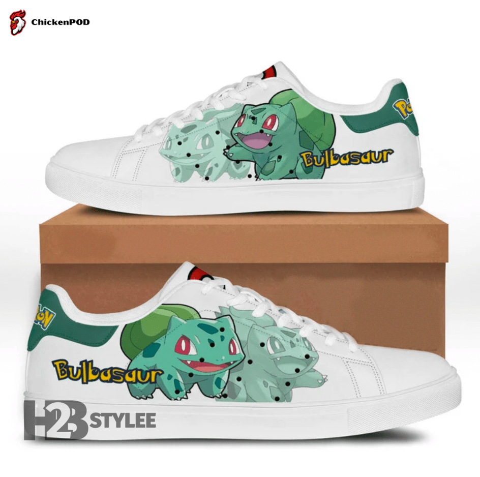 Bulbasaur Grass Poison Pikachu Pokemon Anime Manga Low Top Canvas Shoes For Men Women Bulbasaur Grass Poison Pikachu Pokemon Anime Manga Low Top Canvas Shoes For Men Women