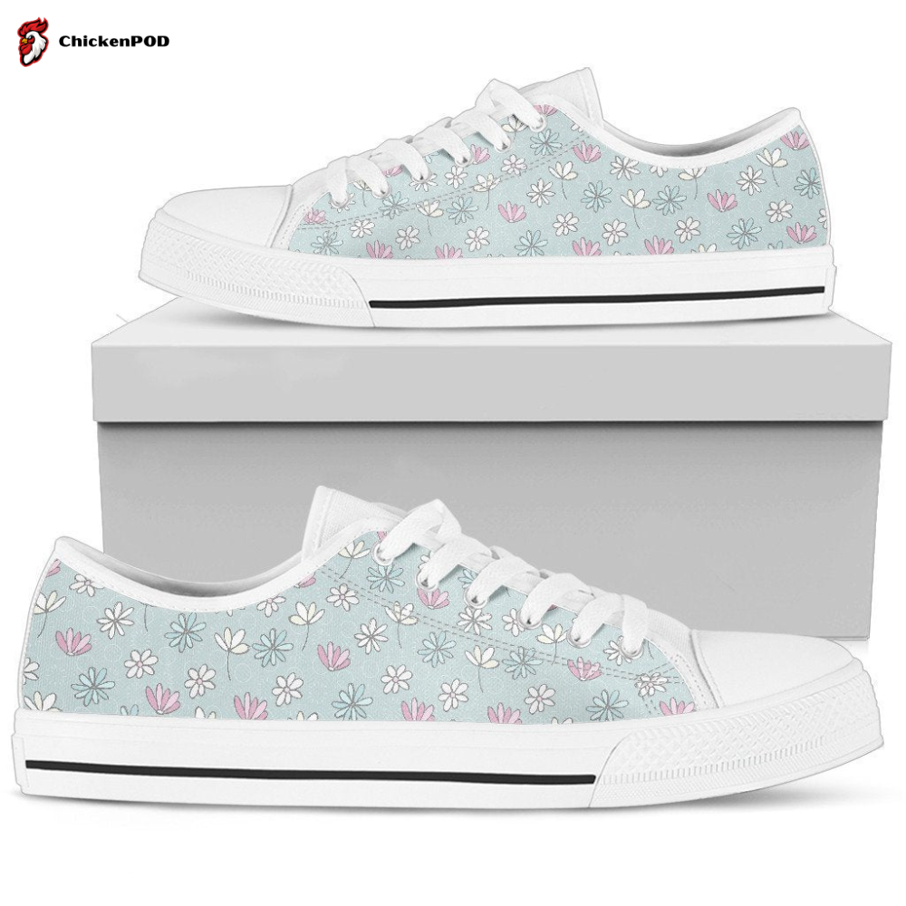 Cute Flowers Women’S Low Top Shoes Cute Flowers Women’S Low Top Shoes