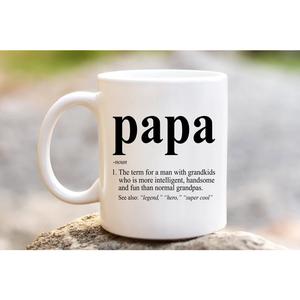 Papa Definition Coffee Mug, Papa Definition, Papa Defined, Funny Birthday Gift, Deas For Grandpa Fat Papa Definition Coffee Mug, Papa Definition, Papa Defined, Funny Birthday Gift, Deas For Grandpa Fat