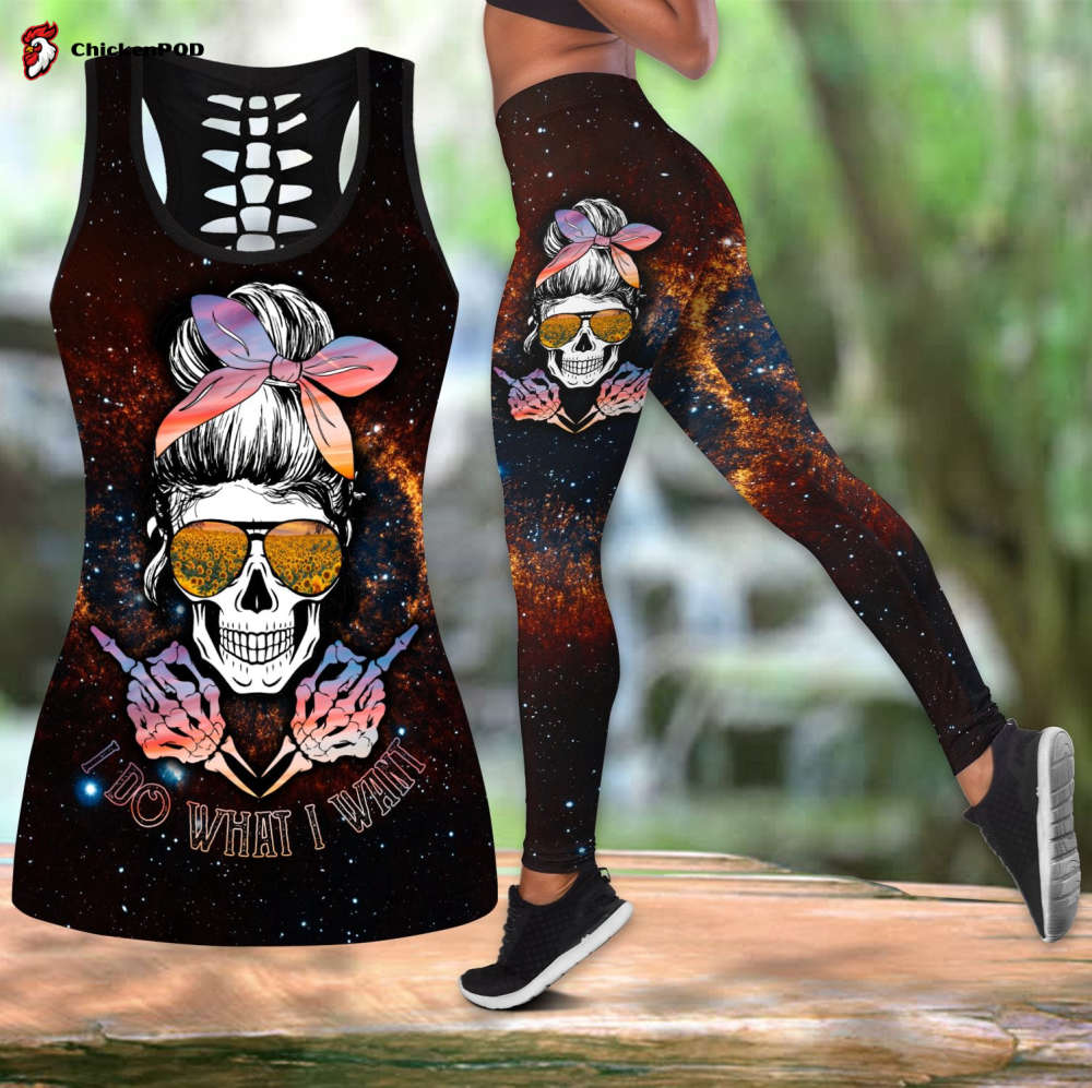 I Do What I Want Skull Combo Tank Top + Leggingleggings I Do What I Want Skull Combo Tank Top + Leggingleggings