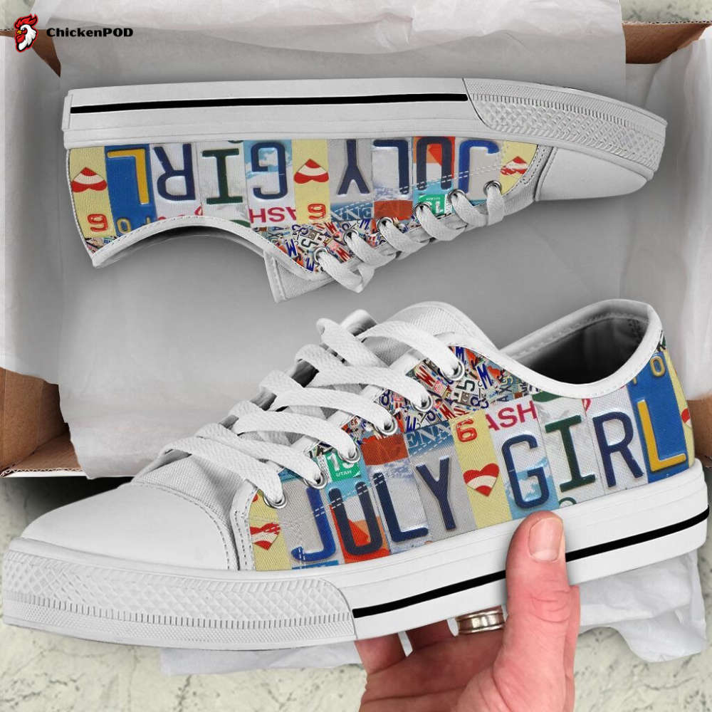 July Girl Low Top Shoes Gift For Men Women White July Girl Low Top Shoes Gift For Men Women White