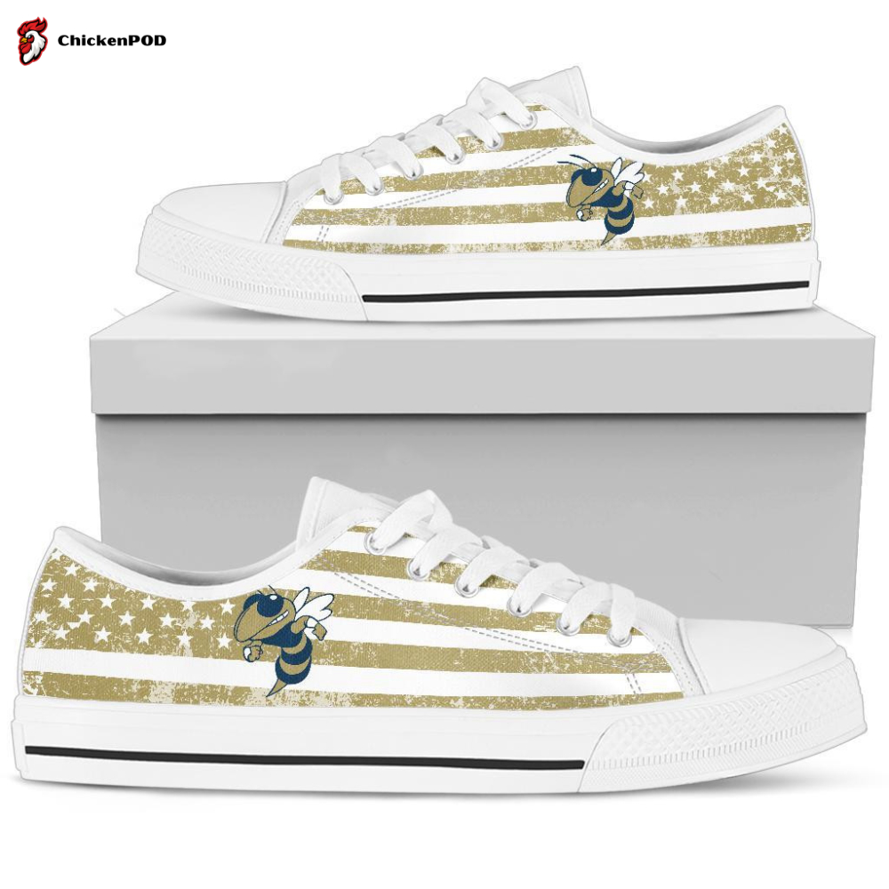 Ncaa Georgia Tech Yellow Jackets Low Top Shoes Ncaa Georgia Tech Yellow Jackets Low Top Shoes