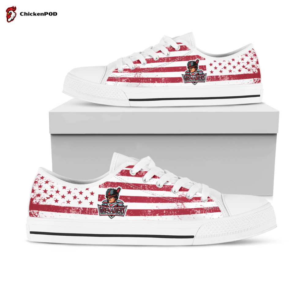 Ncaa Indiana University Southeast Grenadiers Low Top Shoes Ncaa Indiana University Southeast Grenadiers Low Top Shoes