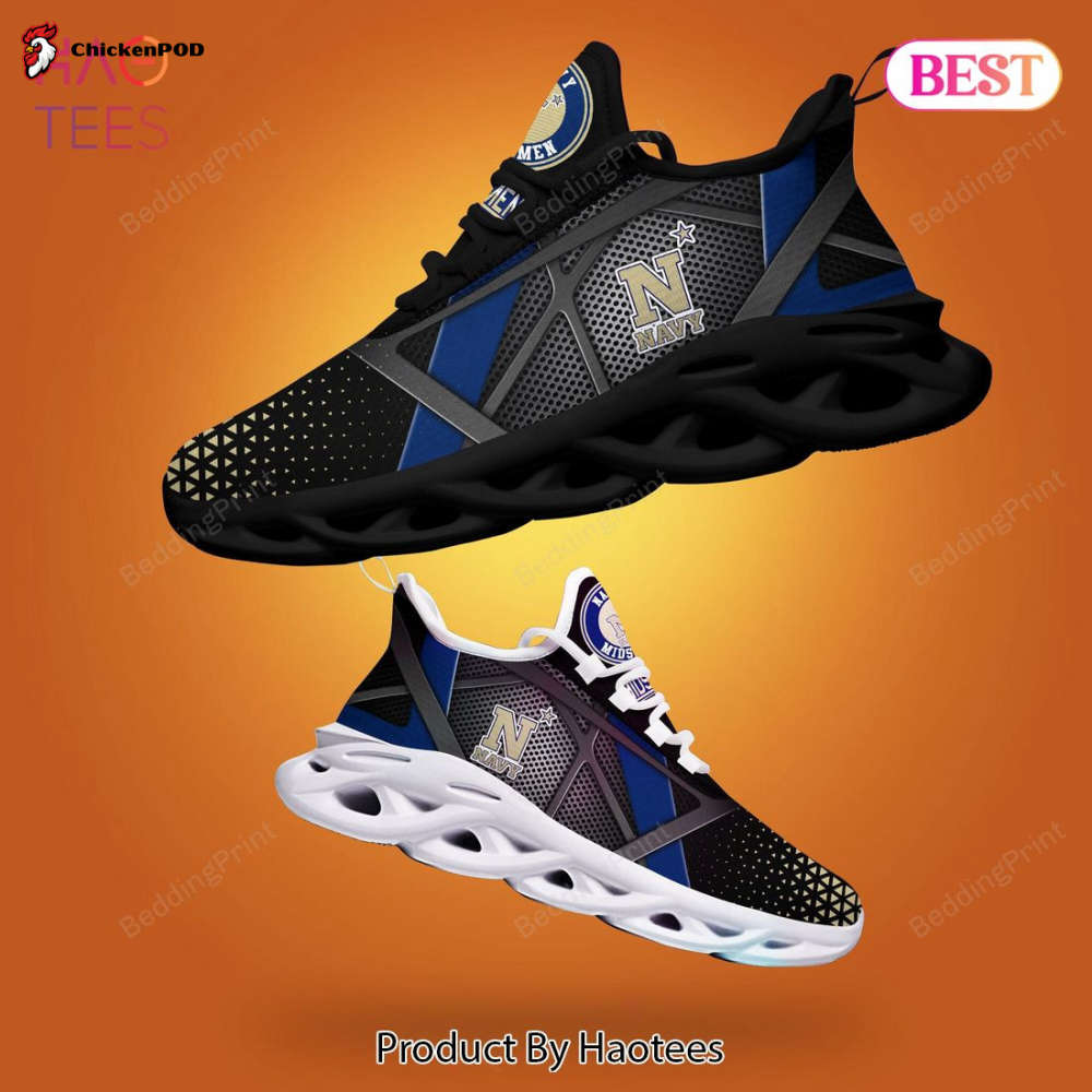 Ncaa Navy Midshipmen Black Blue Color Max Soul Shoes Ncaa Navy Midshipmen Black Blue Color Max Soul Shoes