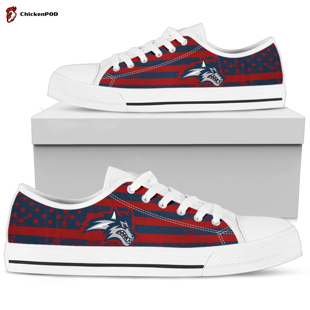 Ncaa Stony Brook Seawolves Low Top Shoes Ncaa Stony Brook Seawolves Low Top Shoes