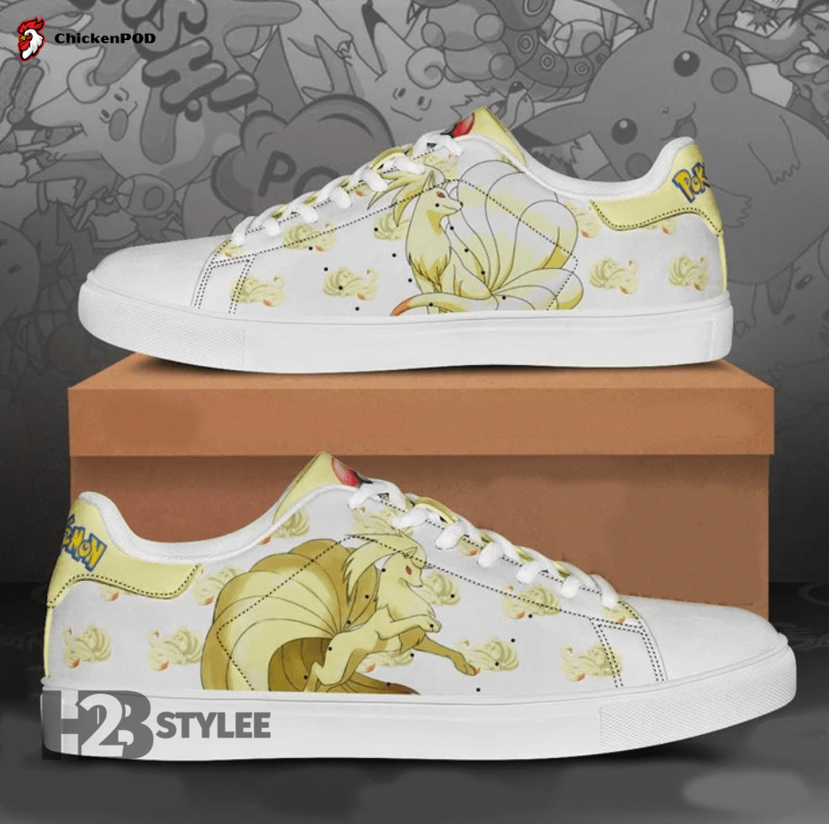 Ninetales Kyukon Fire Pokemon Anime Manga Low Top Canvas Shoes For Men Women Ninetales Kyukon Fire Pokemon Anime Manga Low Top Canvas Shoes For Men Women