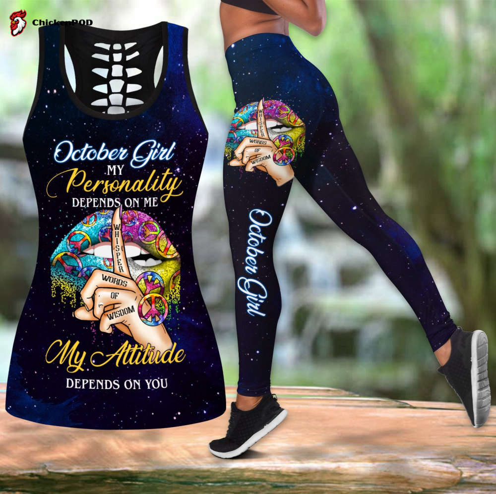 Octoberpersonality Depends On Me My Attitude Depends On You Combo Tank Top + Leggingleggingss Octoberpersonality Depends On Me My Attitude Depends On You Combo Tank Top + Leggingleggingss