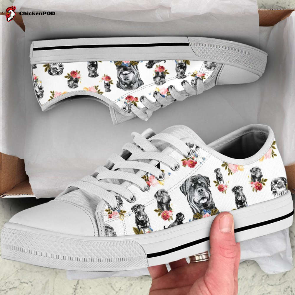 Rottweiler White Low Top Shoes Mh0809201 Rottweiler White Low Top Shoes Mh0809201