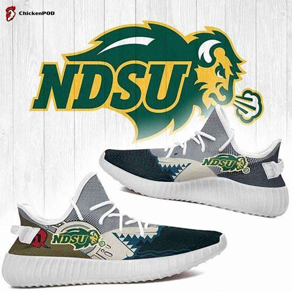 Shark North Dakota State Bison Ncaa Yeezy Sneaker For Fans Shark North Dakota State Bison Ncaa Yeezy Sneaker For Fans
