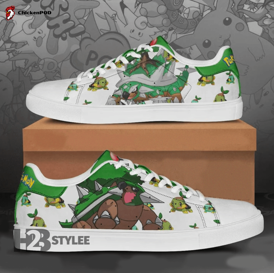 Torterra Grass Ground Pikachu Pokemon Anime Manga Low Top Canvas Shoes For Men Women Torterra Grass Ground Pikachu Pokemon Anime Manga Low Top Canvas Shoes For Men Women