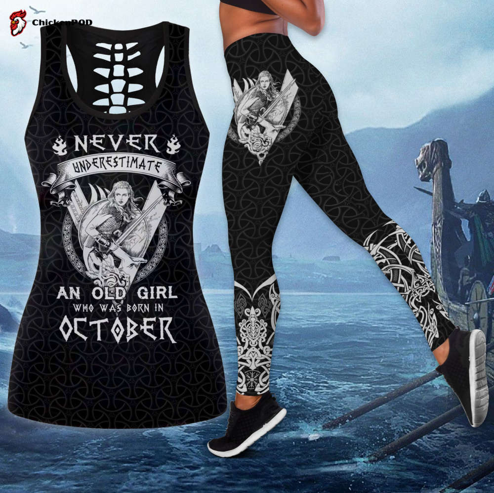Viking October Girl – Never Underestimate Combo Tank Top + Legging Viking October Girl – Never Underestimate Combo Tank Top + Legging