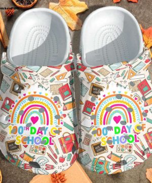 100 Days School Shoes Unisex Clogs Crocbland Clog Gift 100 Days School Shoes Unisex Clogs Crocbland Clog Gift