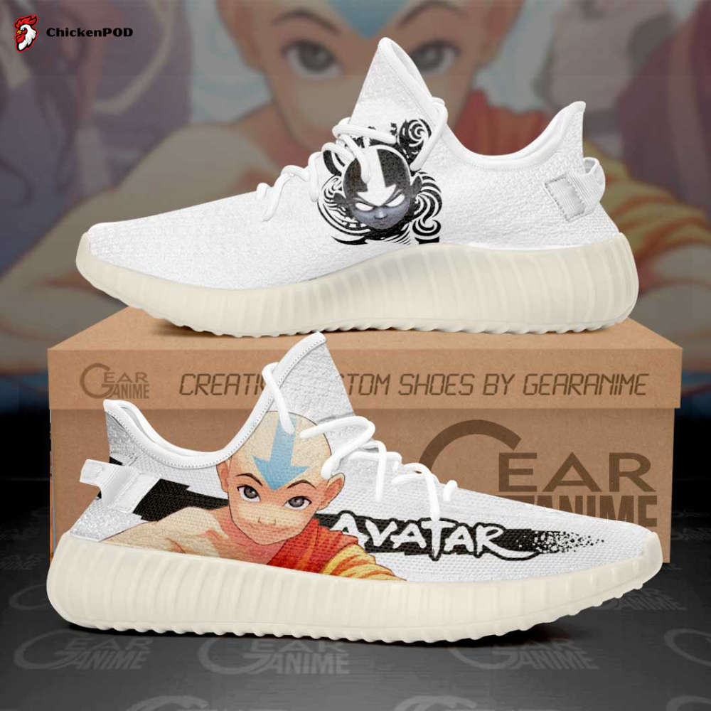 Aang Shoes Avatar The Last Airbender Custom Anime Yeezy Sneaker For Fans Aang Shoes Avatar The Last Airbender Custom Anime Yeezy Sneaker For Fans