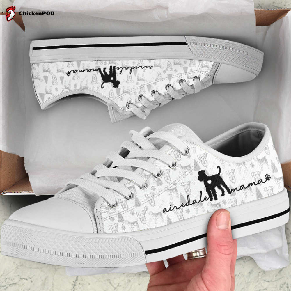 Airedale Terrier Low Top Shoes Gift For Men Women Sneaker Airedale Terrier Low Top Shoes Gift For Men Women Sneaker