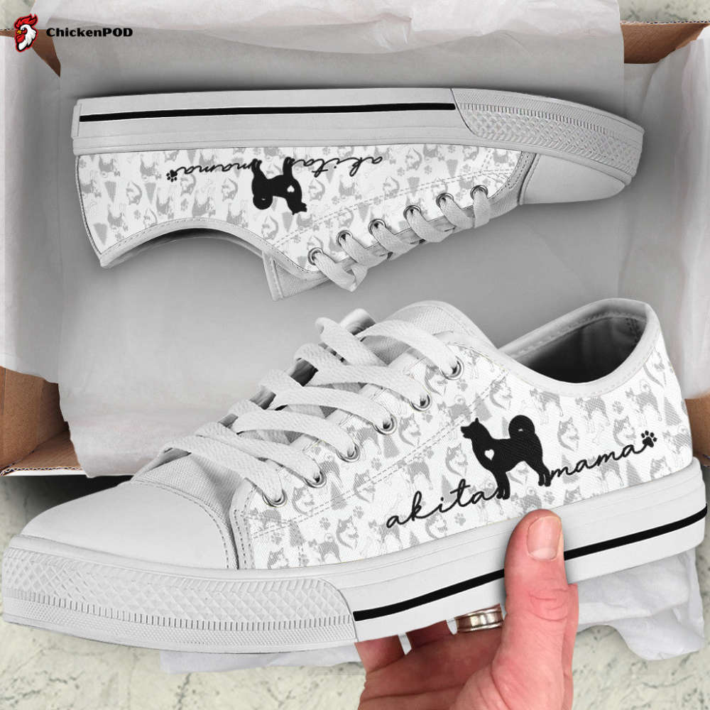Akita Low Top Shoes Gift For Men Women Sneaker Akita Low Top Shoes Gift For Men Women Sneaker