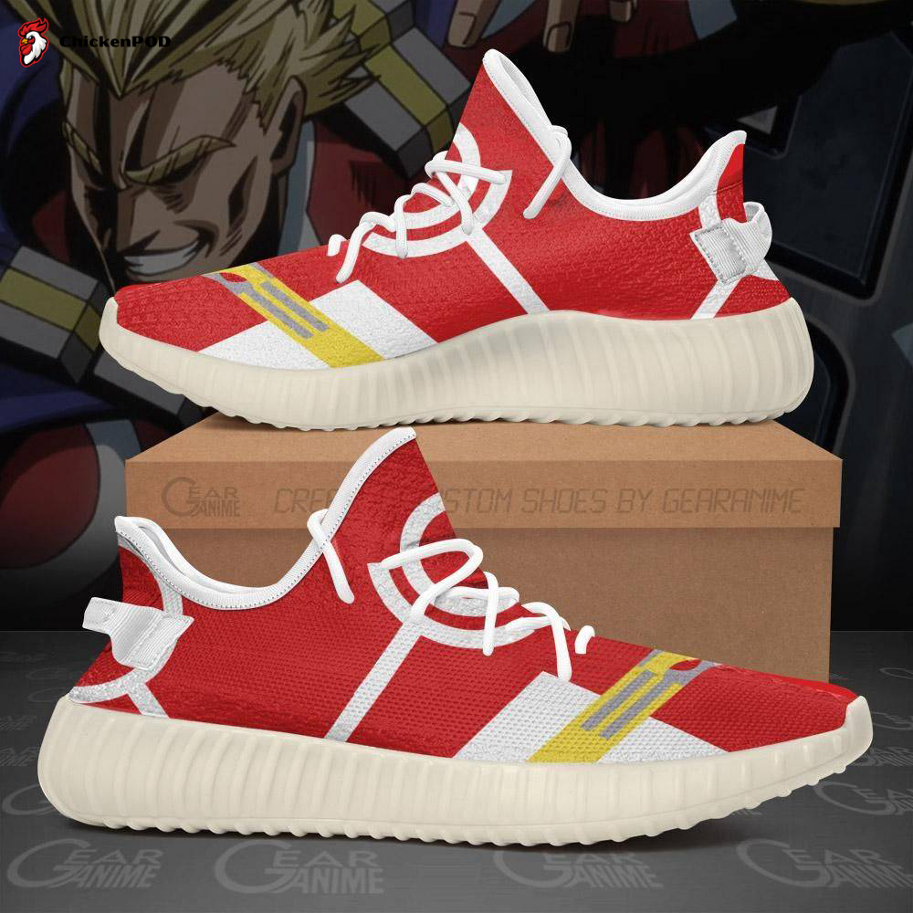 All Might Shoes Silver Ace My Hero Academia Yeezy Sneaker For Fans All Might Shoes Silver Ace My Hero Academia Yeezy Sneaker For Fans