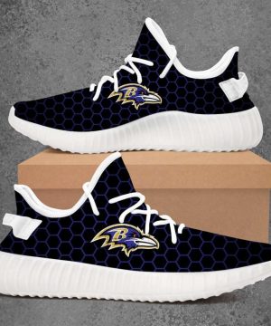 Baltimore Ravens Nhl Yeezy Sneaker For Men Women Fans 4 Baltimore Ravens Nhl Yeezy Sneaker For Men Women Fans 3