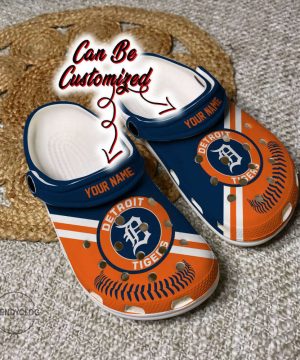 Baseball DTigers Personalized Baseball Logo Team Clog Unisex Clogs Shoes