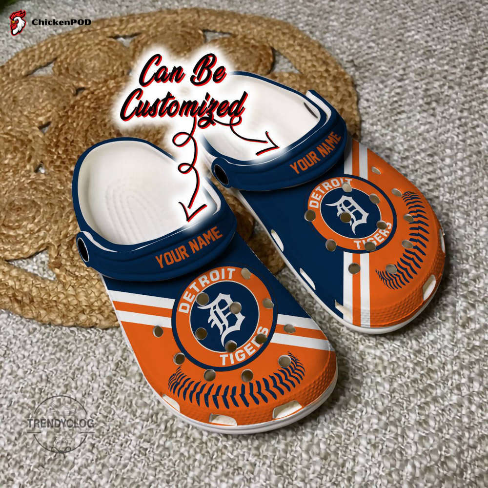 Baseball Dtigers Personalized Baseball Logo Team Clog Unisex Clogs Shoes Baseball Dtigers Personalized Baseball Logo Team Clog Unisex Clogs Shoes