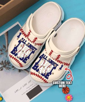 Baseball Personalized All About Unisex Clogs Clog Shoes Baseball Unisex Clogs