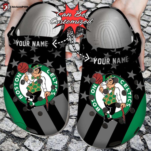 Basketball Unisex Clogs Personalized Bceltics Star Flag Clog Shoes