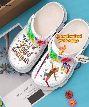 Basketball Personalized Just A Girl Who Loves clog Unisex Clogs Shoes Basketball Basketball Personalized Just A Girl Who Loves clog Unisex Clogs Shoes Basketball
