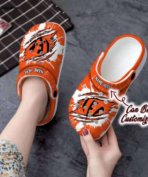 Bengals Unisex Clogs Personalized CBengals Football Ripped Claw Clog Shoes Bengals Unisex Clogs Personalized CBengals Football Ripped Claw Clog Shoes
