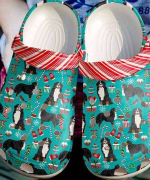 Bernese Mountain Christmas Pattern Unisex Clogs  Clog Shoes For Men Women