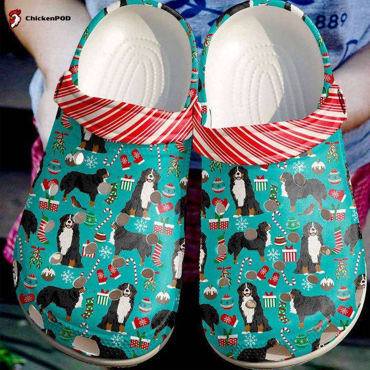 Bernese Mountain Christmas Pattern Unisex Clogs Clog Shoes For Men Women Bernese Mountain Christmas Pattern Unisex Clogs Clog Shoes For Men Women