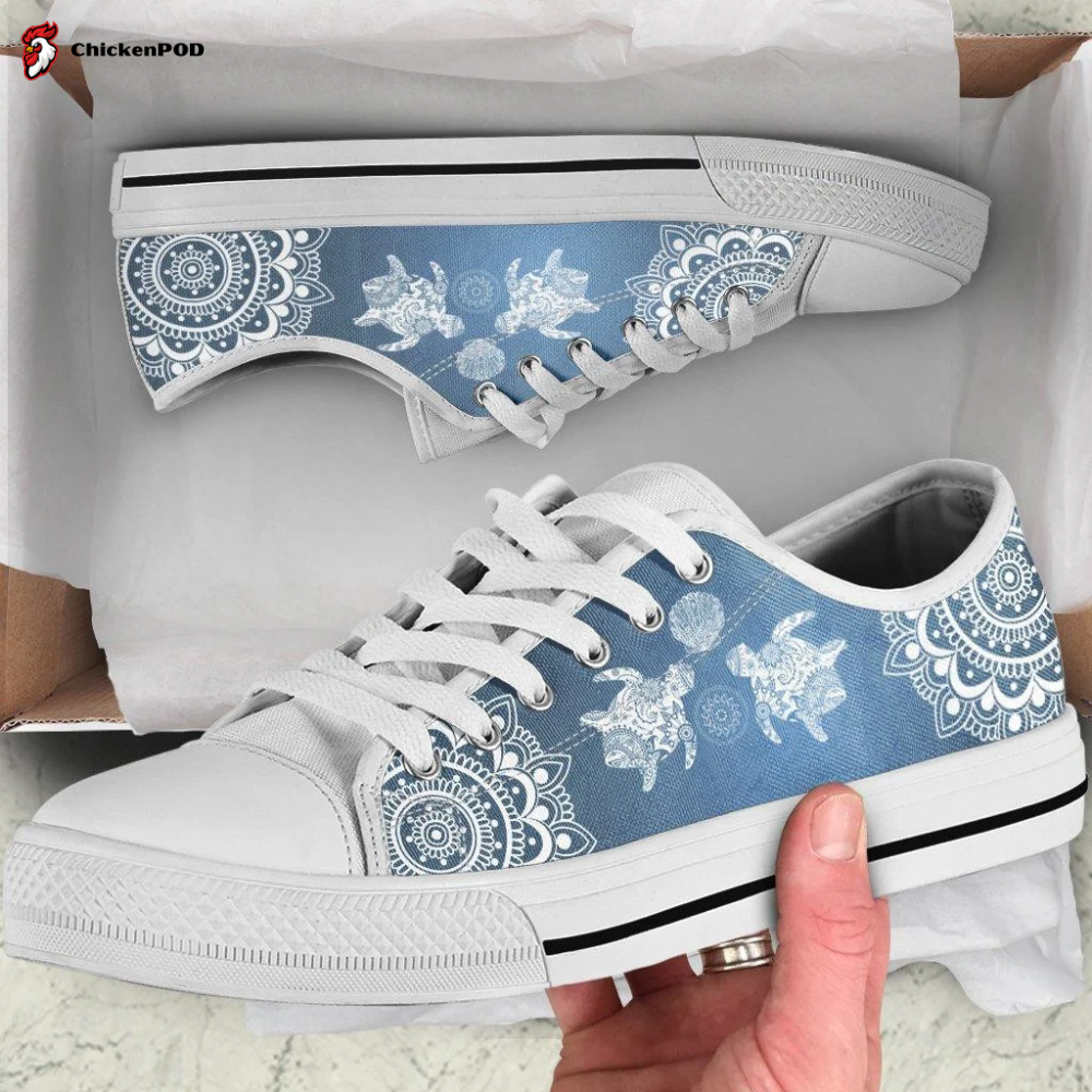 Blue Turtles Low Top Shoes Gift For Men Women Sneaker Blue Turtles Low Top Shoes Gift For Men Women Sneaker