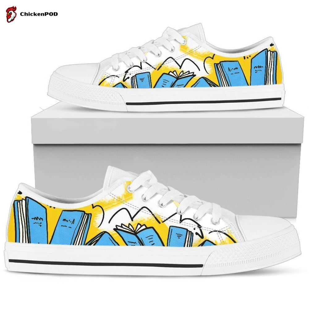 Books Blue Women’S Low Top Shoes Books Blue Women’S Low Top Shoes