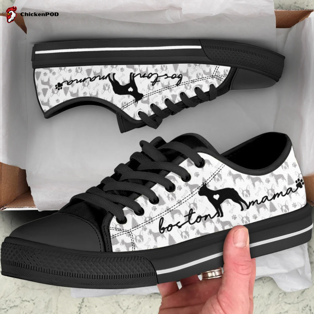 Boston Terrier Low Top Shoes Gift For Men Women Boston Terrier Low Top Shoes Gift For Men Women