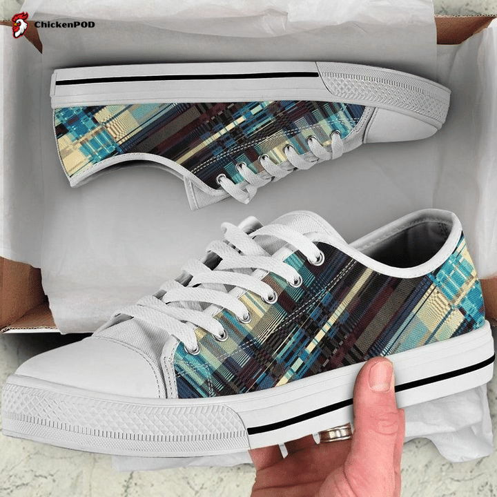 Brown Tan Diagonal Abstract Art Low Top Shoes Gift For Men Women Brown Tan Diagonal Abstract Art Low Top Shoes Gift For Men Women