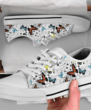 Butterfly Low Top Shoes Gift for Men Women