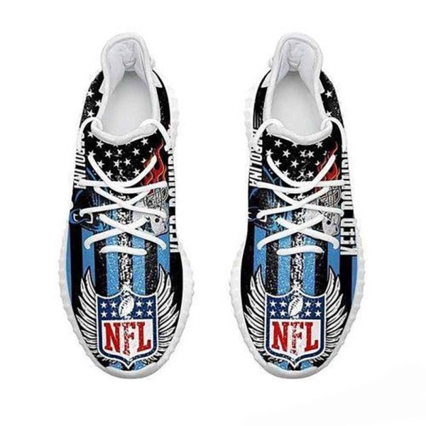 Carolina Panthers Keep Pounding Nfl Yeezy Sneaker For Men Women Fans