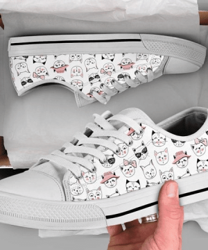 Cat Lover Low Top Shoes Gift for Men Women