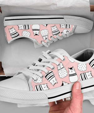 Cat Low Top Shoes Gift for Men Women