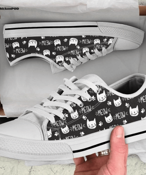 Cat Low Top Shoes Gift for Men Women
