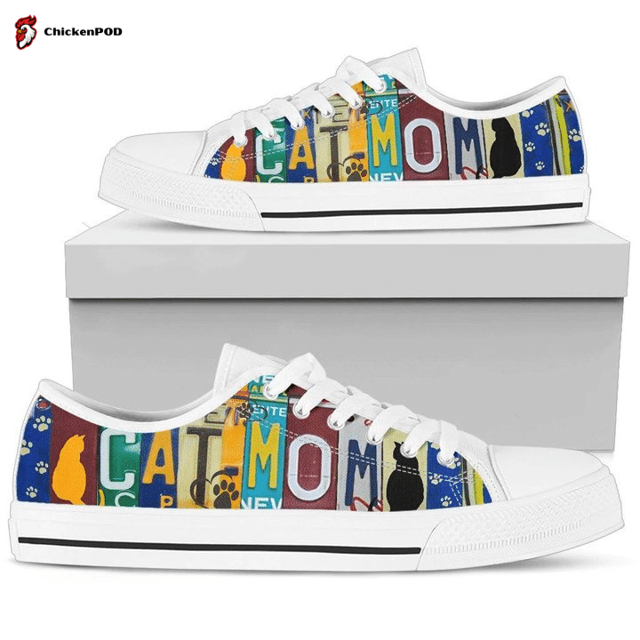 Cat Mom Low Top Shoes Gift For Men Women Cat Mom Low Top Shoes Gift For Men Women