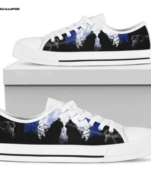 Cats and Moon Women's Low Top Shoes Gift for Men Women