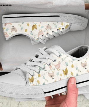 Chickens Easter, Chicken Pattern Low Top Shoes Gift for Men Women