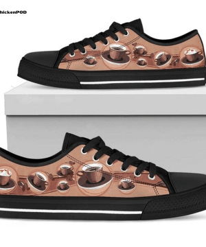 Coffee Lover Low Top Shoes Gift for Men Women
